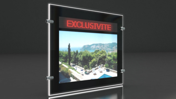 porte affiche led-nero-1