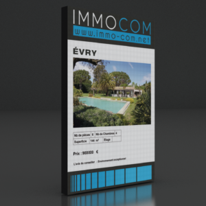 porte affiche led lumineux agence immobilière