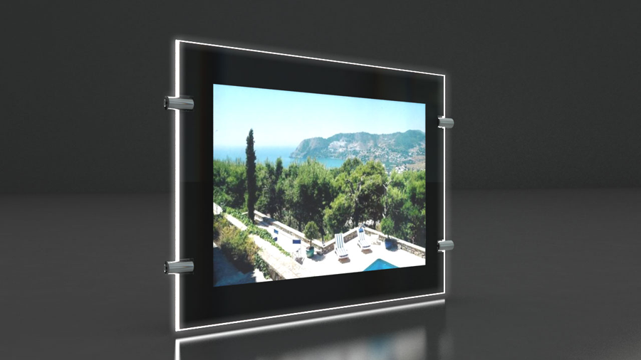 Panneaux lumineux led vitrine Immobilière